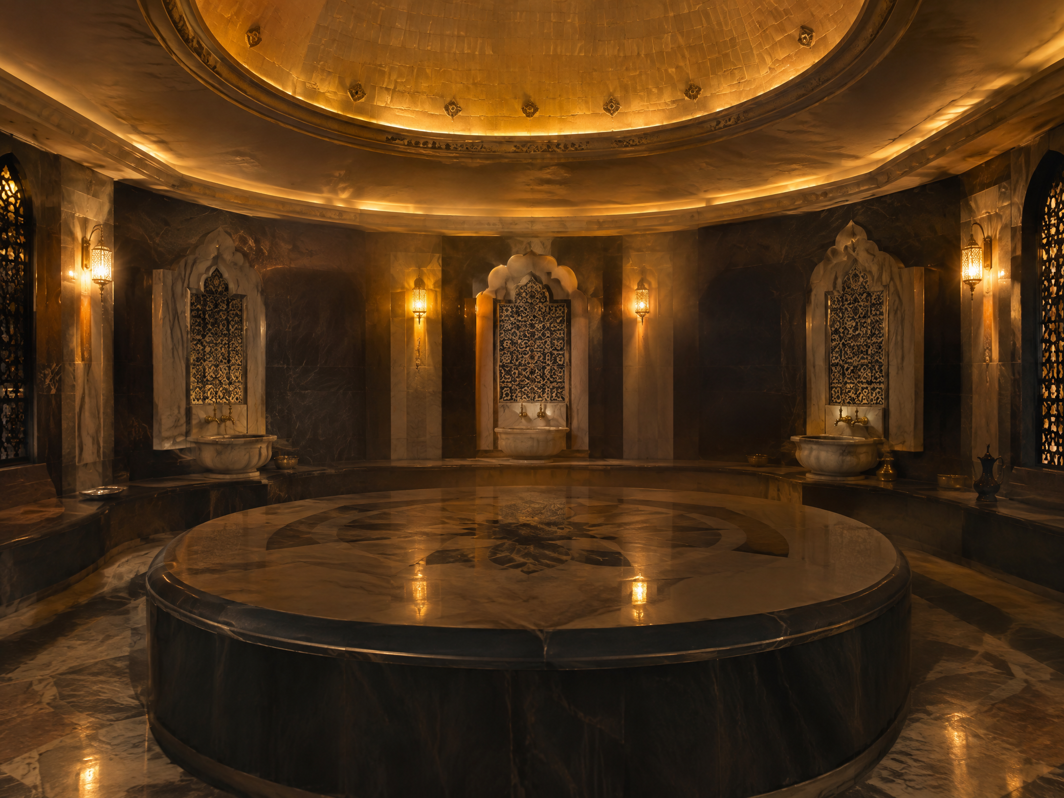 Mahmutlar hamam ve spa iç mekanı